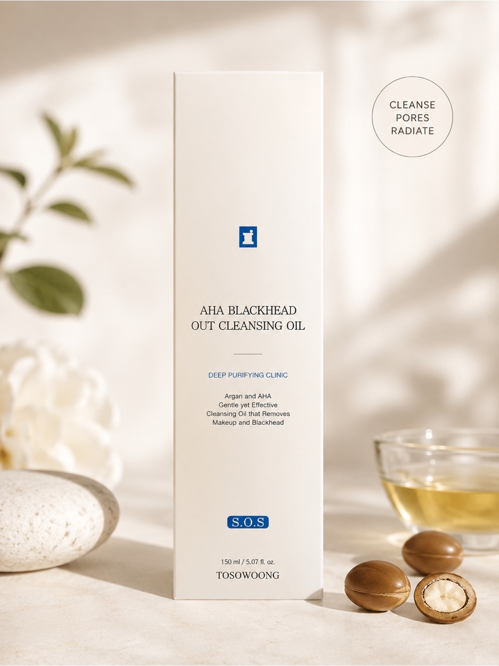 TOSOWOONG SOS AHA Blackhead Out Cleansing Oil 150ml | Deep Pore Cleansing